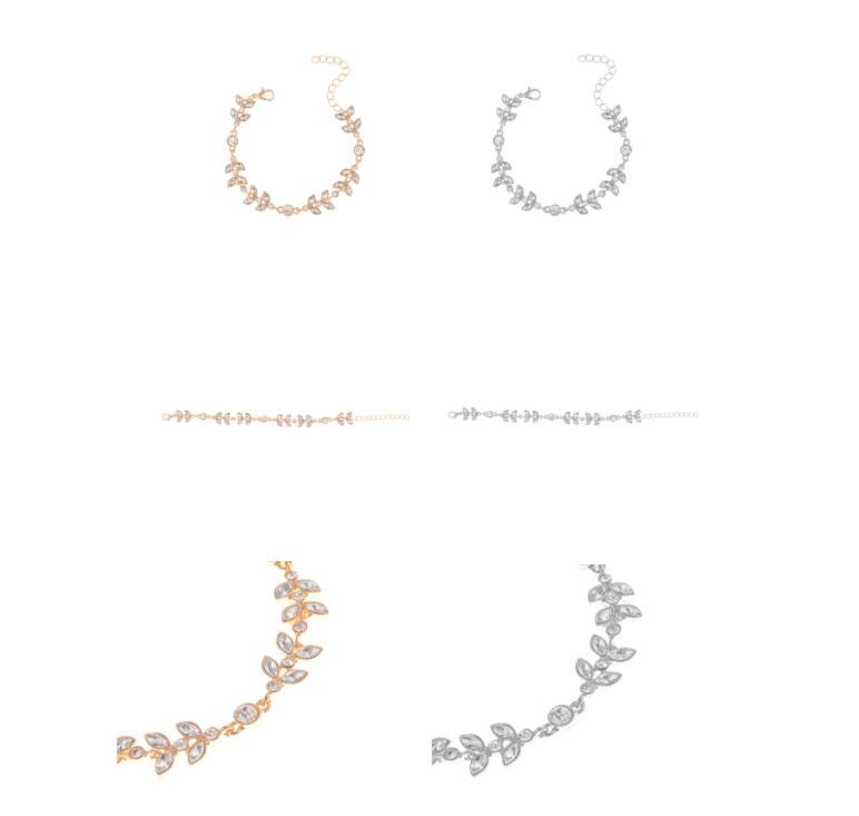 Ribbon Leaf Diamond Bracelet