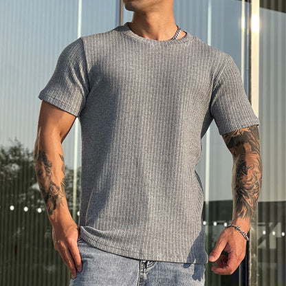 Breathable Fitness Round Neck Short Sleeve