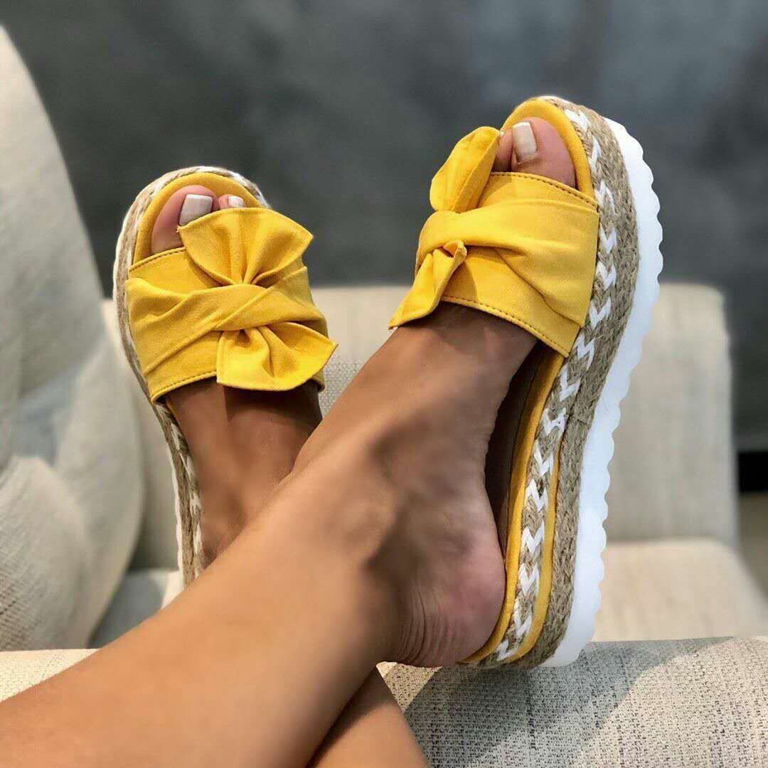 Women Bow Platform Sandals
