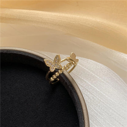 Sweet Girl Micro Inlaid Bow Ring