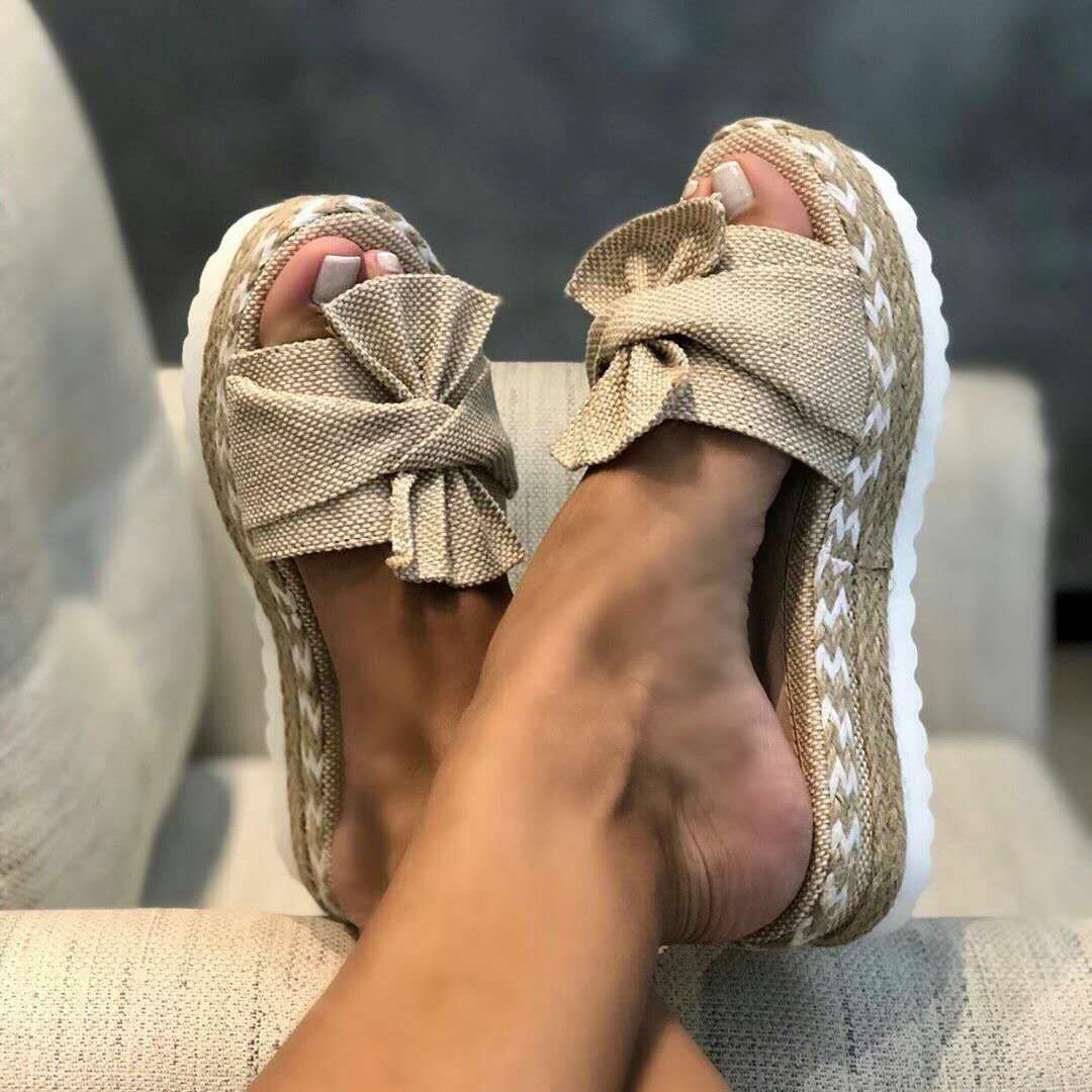 Women Bow Platform Sandals