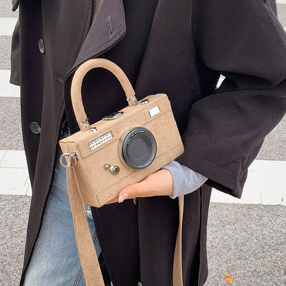 Frosted Camera Shoulder Bag