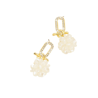 High-grade Floral Ball Earrings
