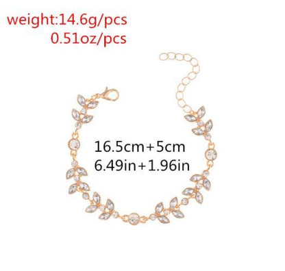 Ribbon Leaf Diamond Bracelet