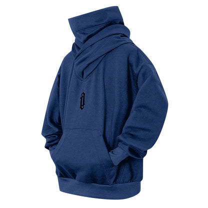 Pile Collar Hooded Sweater