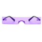 One-piece Square Rimless Sunglasses