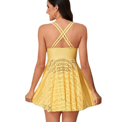 Skirt Split Two-piece Swimsuit