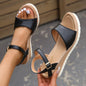 Ankle Buckle Wedges Sandal