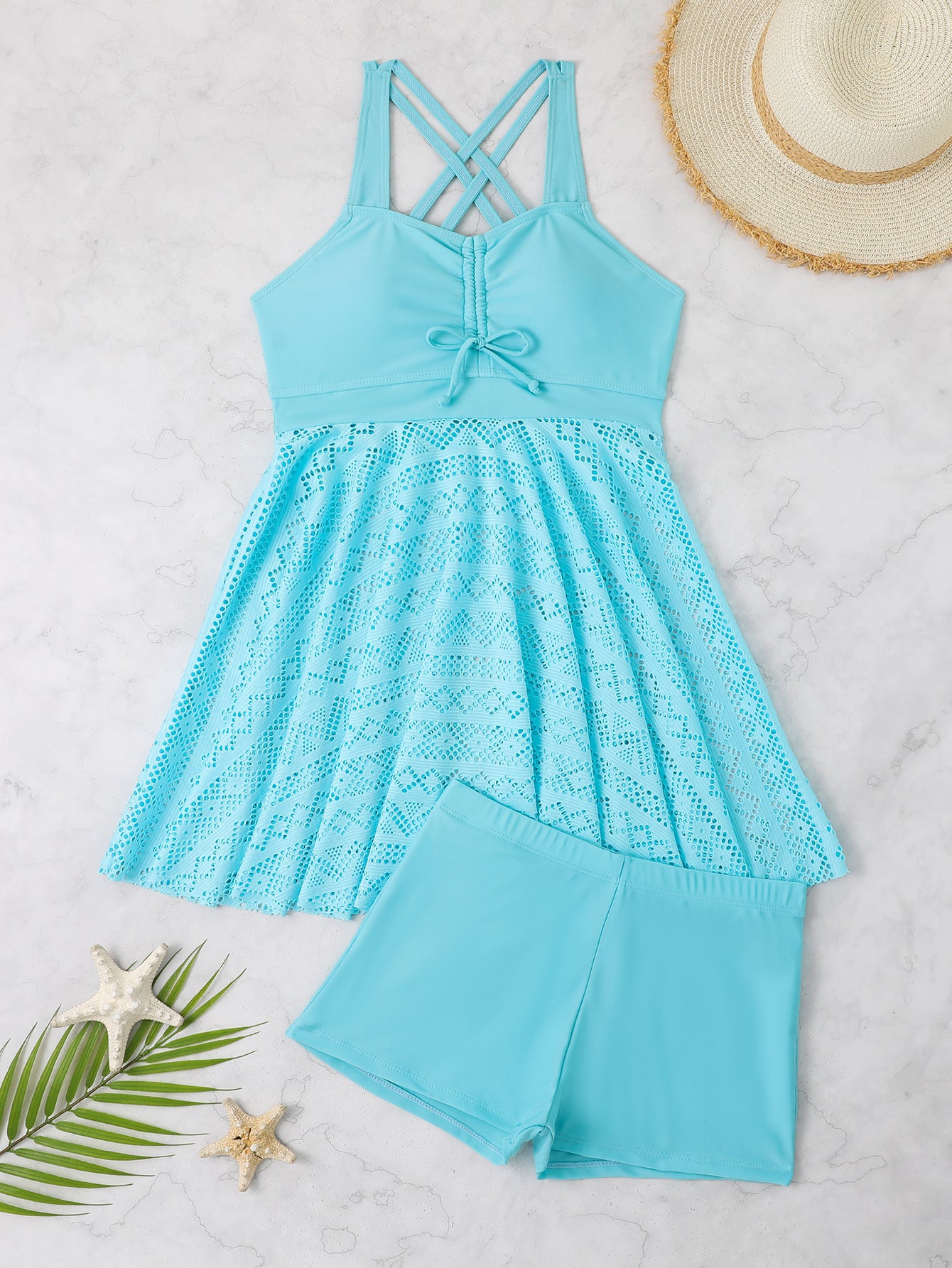 Skirt Split Two-piece Swimsuit