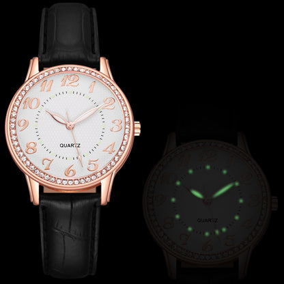 Diamond Luminous Quartz Watch