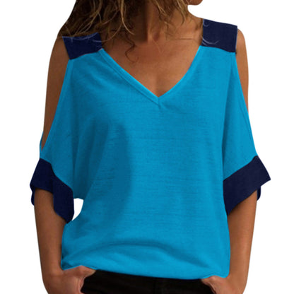 Contrasting strapless Shirt