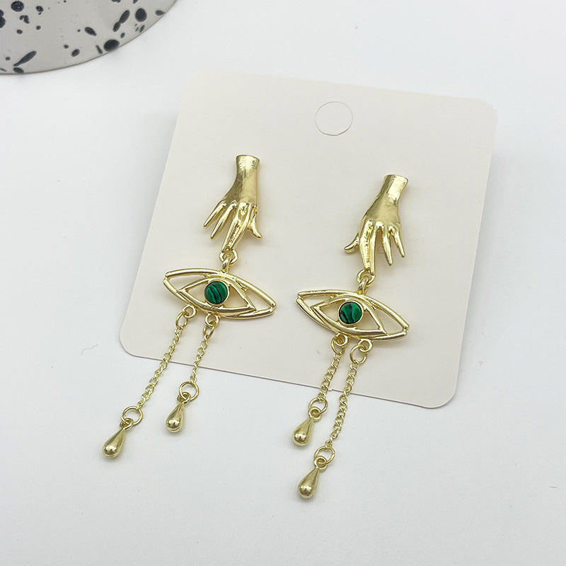 Retro Exaggerated Finger Earrings