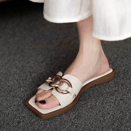 Half-tow Sandals With Wide Feet