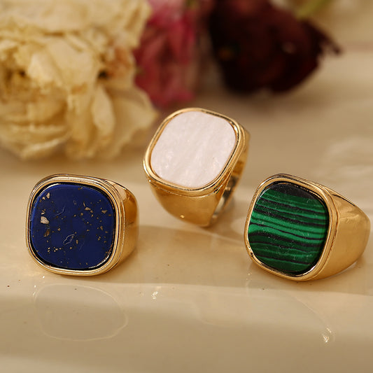 Retro Square Women ring
