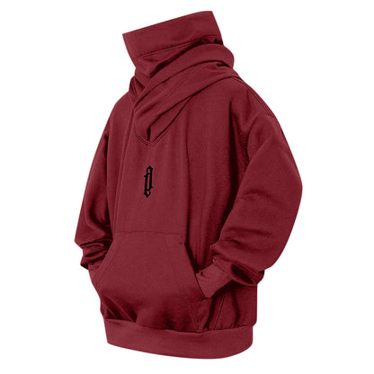 Pile Collar Hooded Sweater