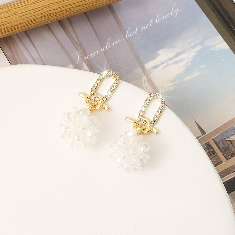 High-grade Floral Ball Earrings