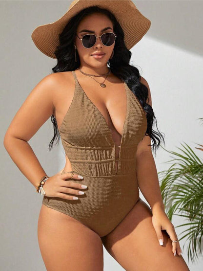 Belly-covering One-piece Swimsuit