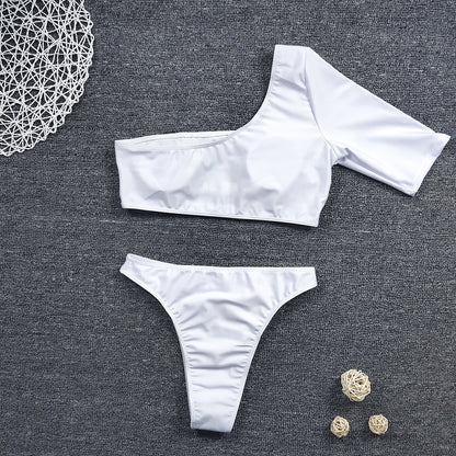 European And American Half Sleeve Swimsuit