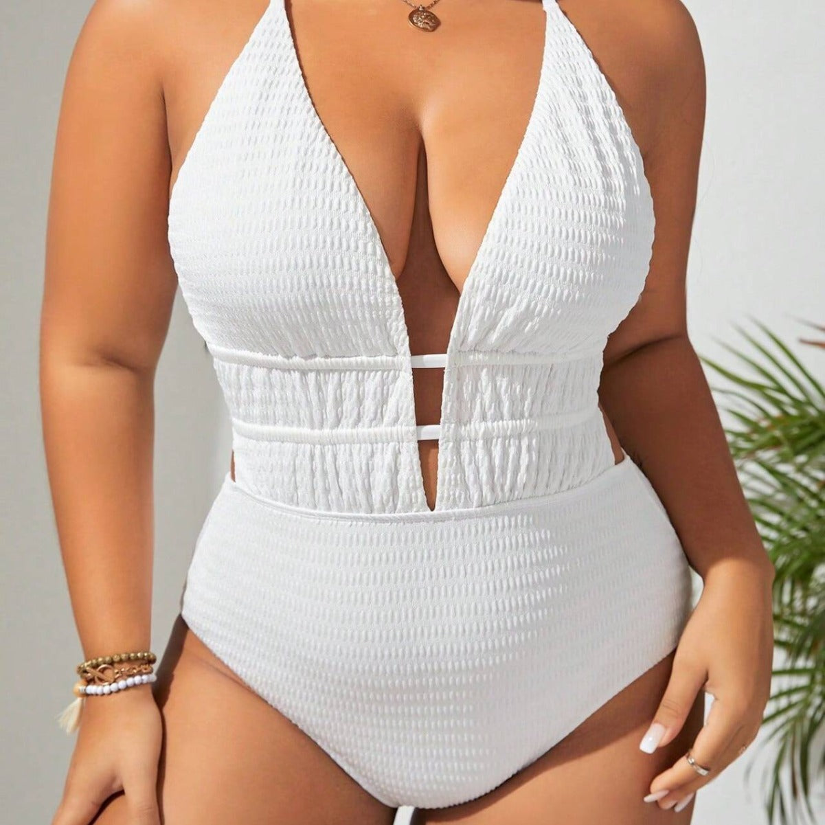 Belly-covering One-piece Swimsuit
