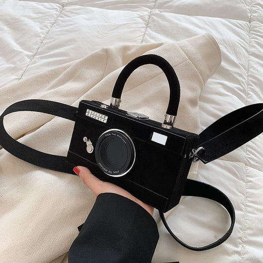 Frosted Camera Shoulder Bag
