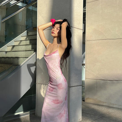 Fit Slimming Spaghetti Straps Dress