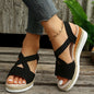 Cross-strap Platform Gladiator Sandal