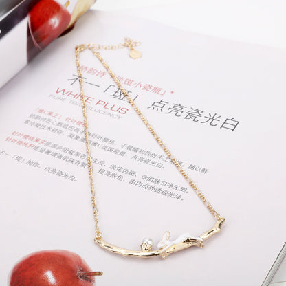 Pearl Painting Oil Rabbit Bracelet