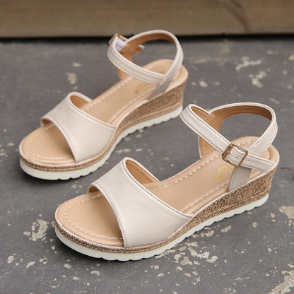 Ankle Buckle Wedges Sandal